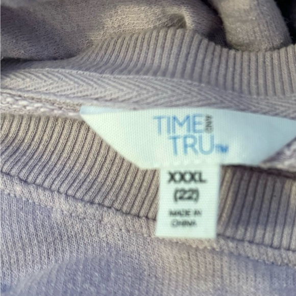 Time & Tru Light Purple Puff Sleeve Shirt XXXL(22) - Picture 8 of 8
